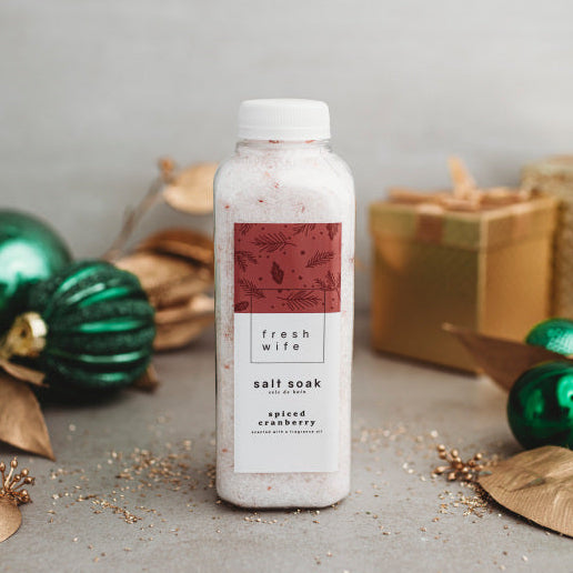 Spiced Cranberry Salt Soak