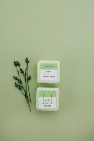 Lime Leaf & Olive Bath Bomb
