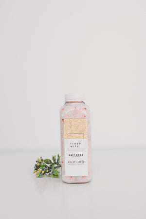 Sweet Citrus Salt Soak
